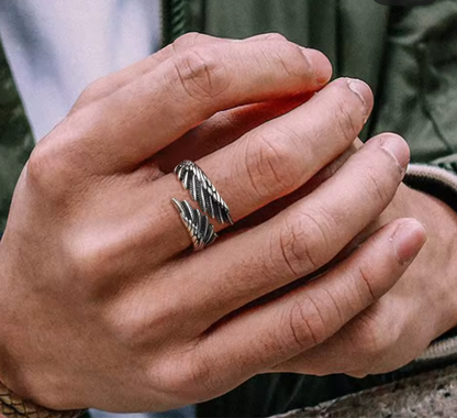 Anillo plumas unisex