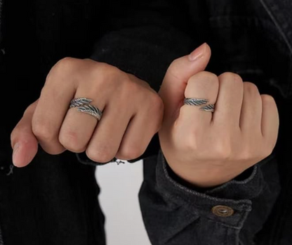 Anillo plumas unisex